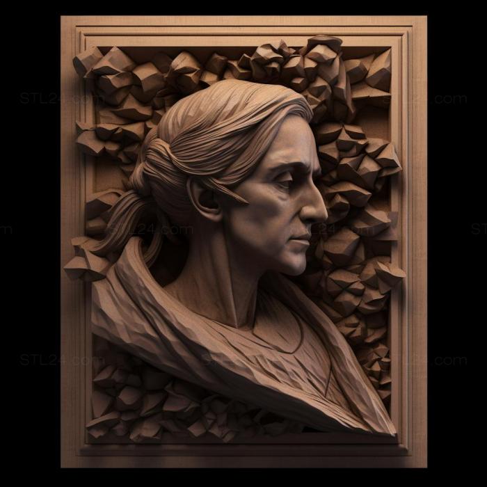 Famous (Mary Shelley 4, 3DFMS_6575) 3D models for cnc